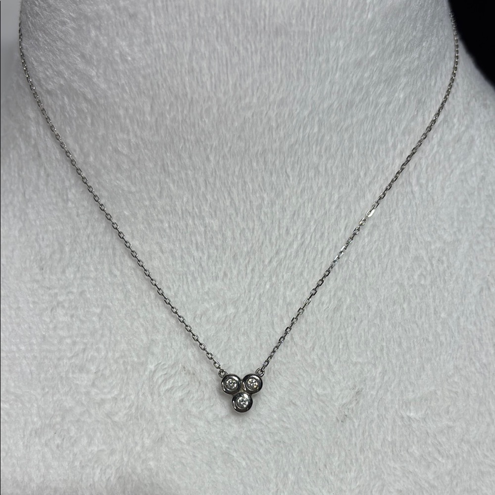 Zinzi three dot crystal necklace
